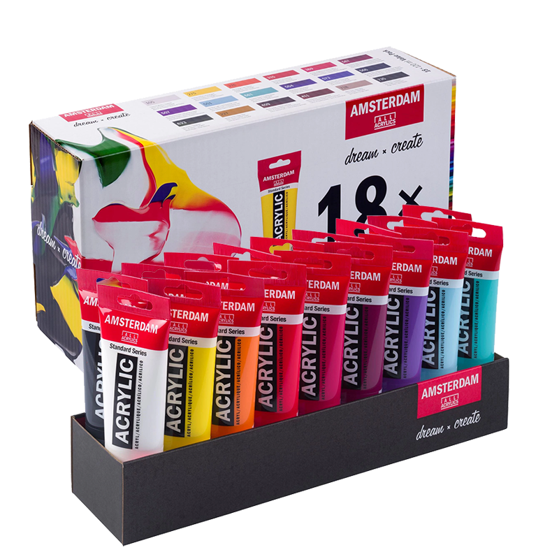 Amsterdam Standard Colori acrilici - 18 x 120 ml