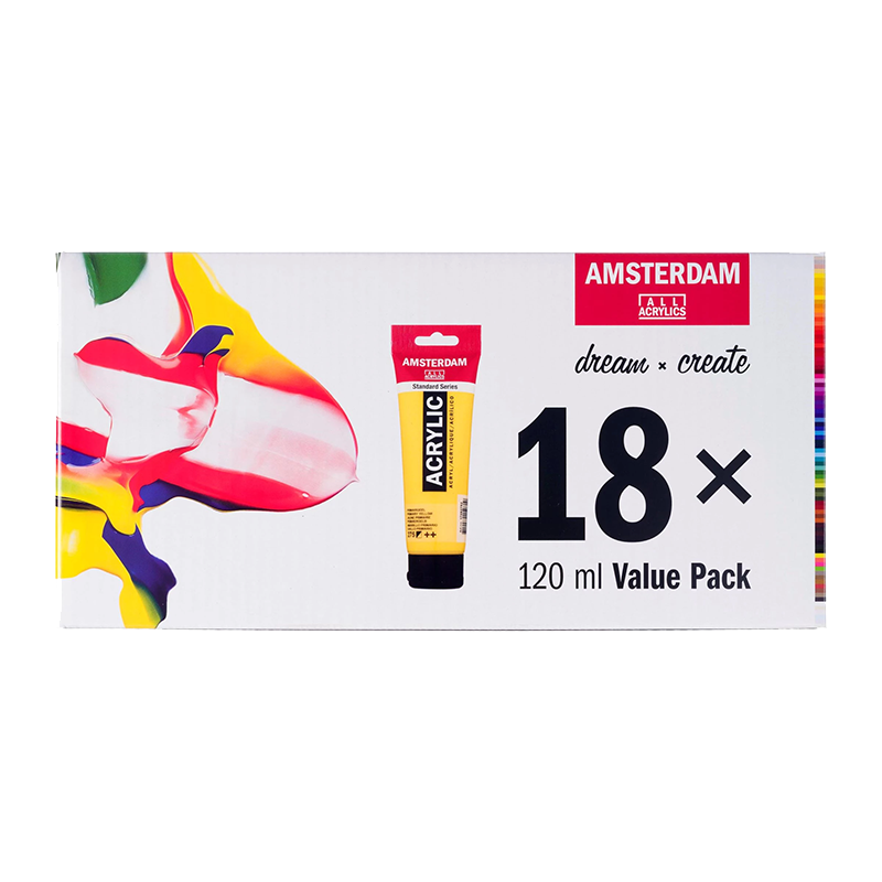 Amsterdam Standard Colori acrilici - 18 x 120 ml