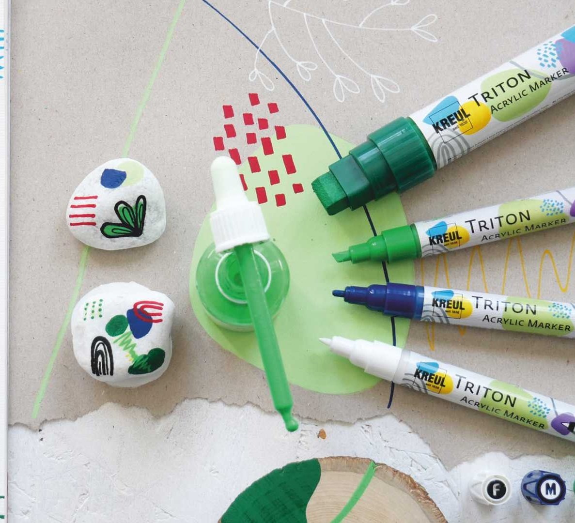 Akrylová fixa TRITON KREUL medium - vyberte si odtieň