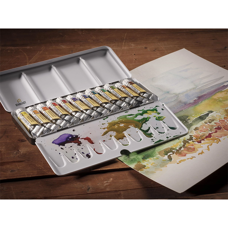 Rembrandt colori ad acquerello in foglio - Landscape Colour Selection - Tubi da 12x10 ml