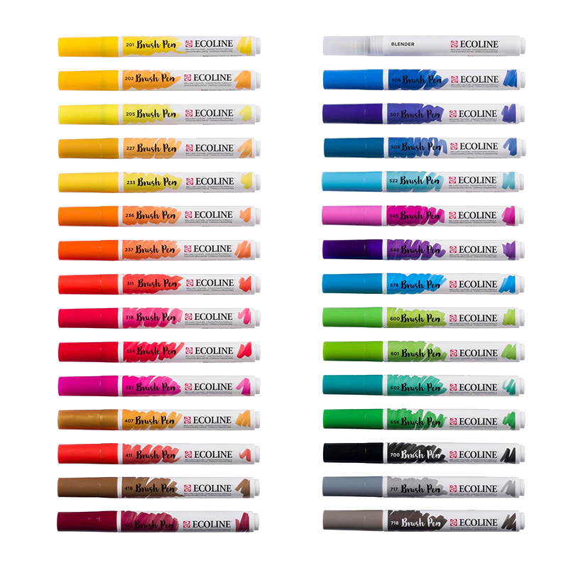 Ecoline Brush Pen set da 30 pz - Primary