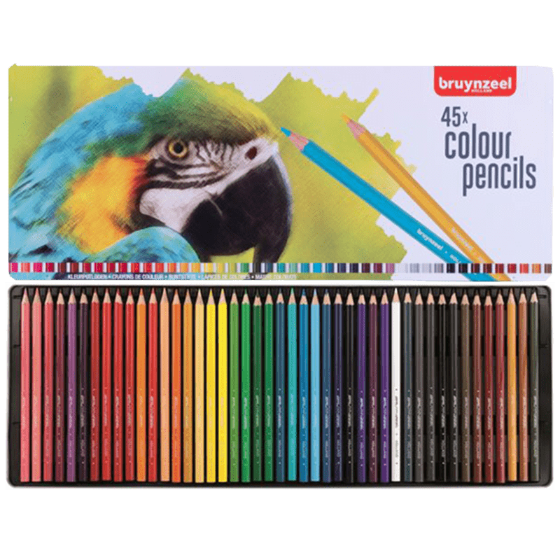 Bruynzeel Set di matite colorate - Pappagallo - 45 pezzi
