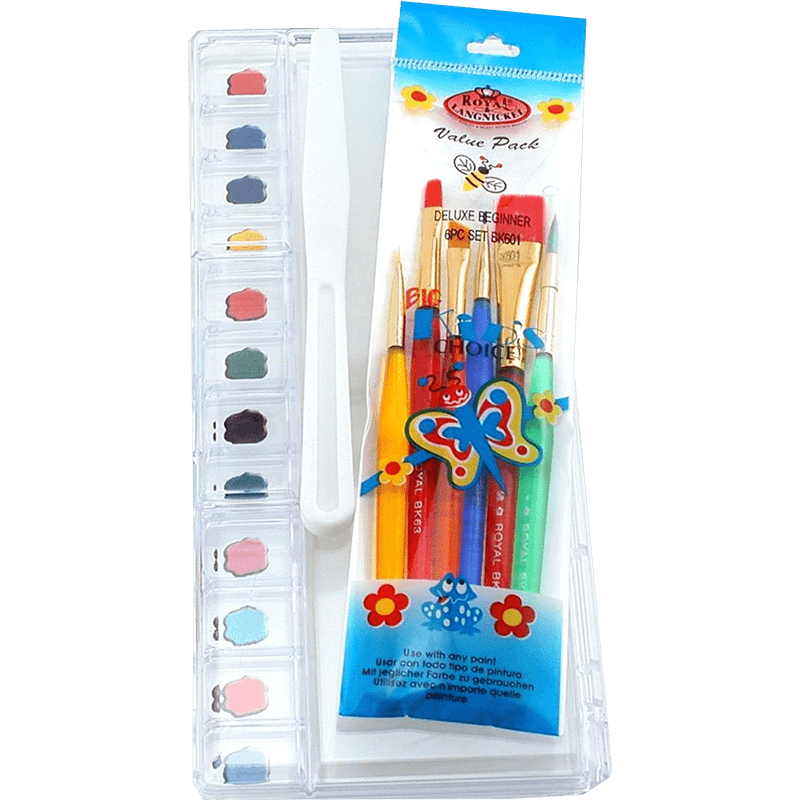 Sada štetcov s paletou - 8 dielny set