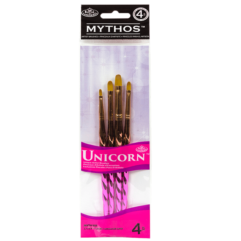 Štetce pre olej/akryl/akvarel MYTHOS - 4 ks set - MYTH 502